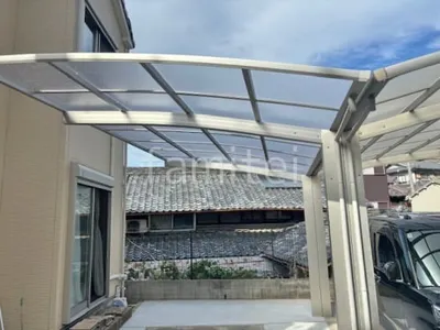 カーポート１台 （単棟） YKKAP アリュース アール屋根