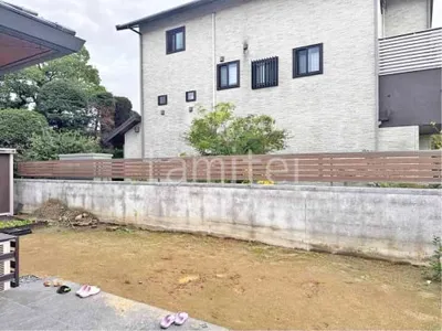 アルミ形材 フェンス 三協アルミ 木製調シャトレナII 2型 横板格子・両面 目隠し 木調・ラティス