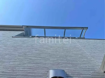 ２階ベランダ屋根  YKKAP ソラリアR アール屋根 スタンダード 壁付