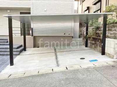 カーポート２台(ワイド) ツイン LIXIL カーポートSC フラット屋根 吊り下げ屋根