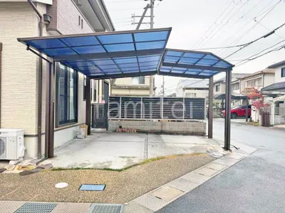 カーポート１台 （単棟） YKKAP エフルージュ FIRST 変形地対応 フラット屋根 カーポート１台 （単棟） YKKAP エフルージュ FIRST フラット屋根