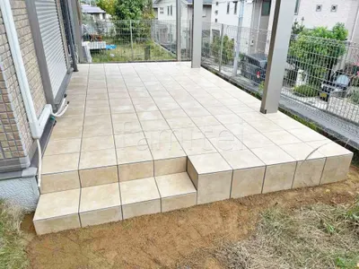 タイルデッキ 壁1面  LIXIL パセオ ベーシック テラコッタ風