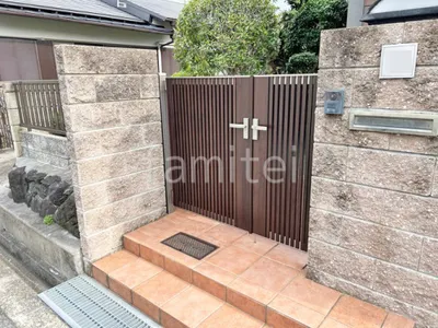 親子両開き 門扉 LIXIL 木製調 AB ウッディTS1型 