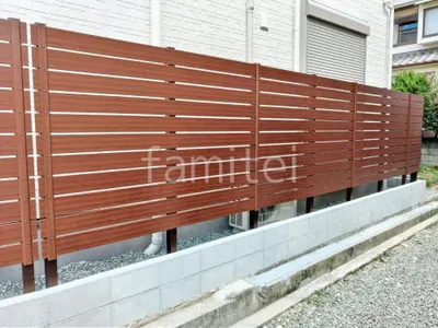 人工木・樹脂 フェンス（木調） F＆F マイティウッド デコll 高尺タイプ 目隠し 木調・ラティス 樹脂