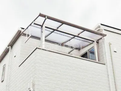 ２階ベランダ屋根  YKKAP ソラリアF フラット屋根 スタンダード 壁付