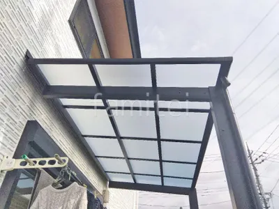 １階テラス屋根 （雨除け） YKKAP 独立式 レセパ Lタイプ フラット屋根 独立式 スタンダード