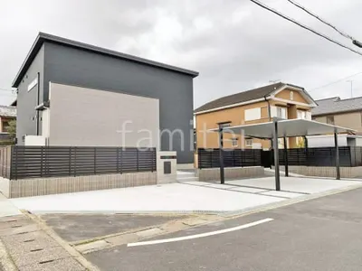 新築シンプル オープン外構