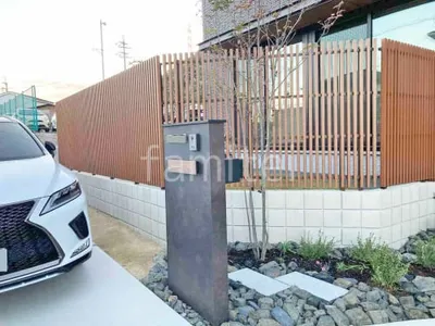 人工木・樹脂 フェンス（木調） F＆F ラインスタイル L 高尺タイプ 目隠し 木調・ラティス 樹脂