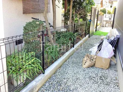 スチールメッシュ フェンス YKKAP イーネット3F型 スチール柱 境界・メッシュ