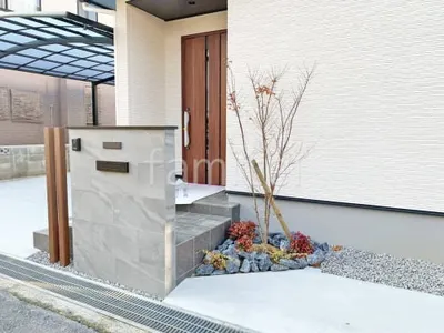 シンボルツリー イロハモミジ 落葉樹 植栽 ロックガーデン 割栗石敷き