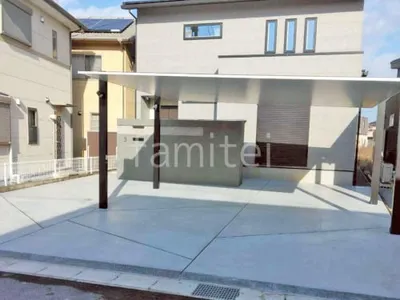 新築シンプル オープン外構