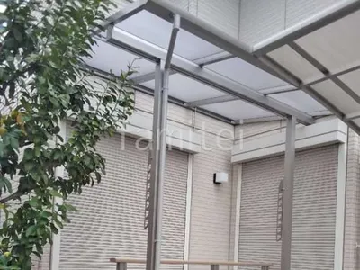 １階テラス屋根 （雨除け） YKKAP ソラリアF フラット屋根 スタンダード 壁付