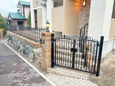 両開き 門扉 三協アルミ ファンセル8型 