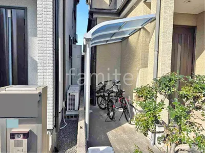 １階テラス屋根 （雨除け） YKKAP ソラリアR アール屋根 スタンダード 壁付