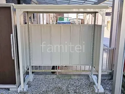 サイクルポート 施主支給