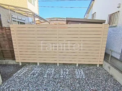 人工木・樹脂 フェンス（木調） F＆F マイティウッド デコll 高尺タイプ 目隠し 木調・ラティス 樹脂