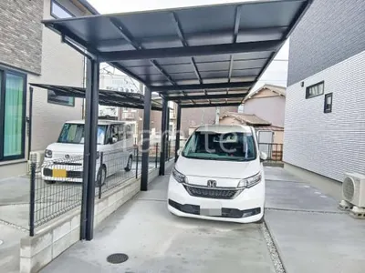 カーポート２台(縦) 連棟 LIXIL ネスカＦ フラット屋根