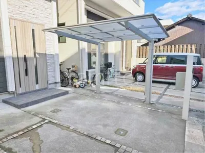 サイクルポート 自転車バイク屋根 LIXIL ネスカF ミニ フラット屋根