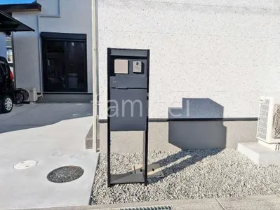 宅配ボックス門柱 （機能門柱 ） ユニソン ヴィコDB100スタンド 前出し・ポスト有り 