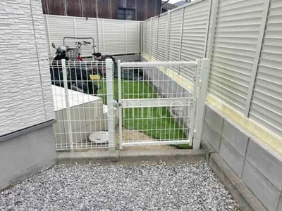 境界フェンス LIXIL ハイグリッドN8型 勝手口門扉 ハイグリッドN8型 片開き