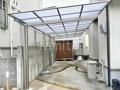 カーポート２台(縦) 連棟 LIXIL ネスカＦ フラット屋根