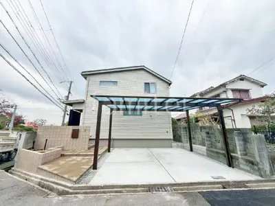 新築シンプル オープン外構