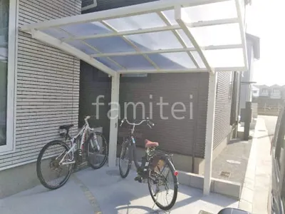 サイクルポート 自転車バイク屋根 LIXIL ネスカR ミニ アール屋根