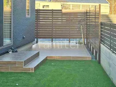 タイルデッキ 壁1面  名古屋モザイク 木製調ラスティックウッズII ウッド調