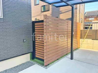 人工木・樹脂 フェンス（木調） F＆F マイティウッド デコll 高尺タイプ 目隠し 木調・ラティス 樹脂