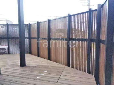 目隠しフェンス塀 LIXIL 木製調AB TS1型 2段柱