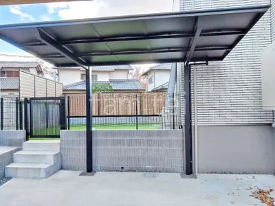 サイクルポート 自転車バイク屋根 LIXIL フーゴF フラット屋根