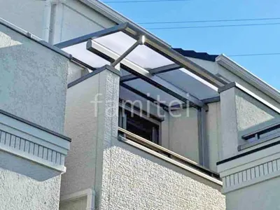 ２階ベランダ屋根  YKKAP ソラリアF フラット屋根 スタンダード 壁付