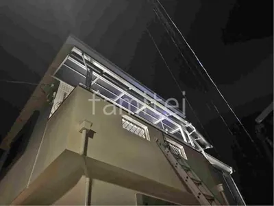 ２階ベランダ屋根  YKKAP ソラリアF フラット屋根 スタンダード 壁付