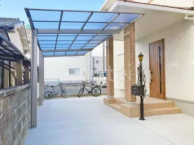 カーポート１台＋延長 （1.5台縦連棟） LIXIL ネスカＦ フラット屋根