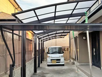 カーポート１台 （単棟） YKKAP アリュース アール屋根