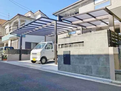 新築シンプル オープン外構