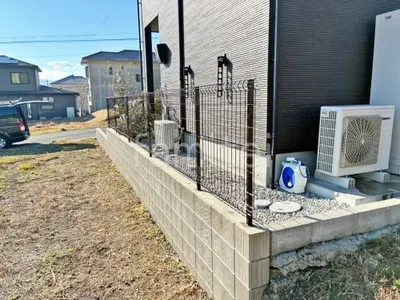 スチールメッシュ フェンス YKKAP イーネット3F型 スチール柱 境界・メッシュ