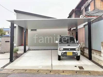 カーポート２台(ワイド) ツイン LIXIL カーポートSC 積雪50cm対応 フラット屋根 吊り下げ屋根