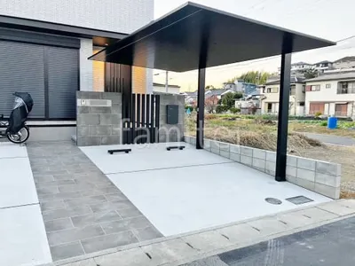 新築シンプル オープン外構