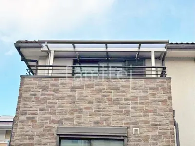 ２階ベランダ屋根  YKKAP ソラリアF フラット屋根 スタンダード 壁付