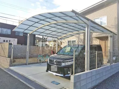 カーポート２台(ワイド) ツイン YKKAP アリュース アール屋根