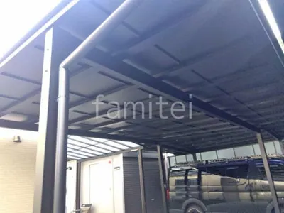 カーポート２台(ワイド) ツイン LIXIL ネスカＦ フラット屋根