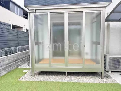 引き戸 樹脂デッキ サンルーム（テラス囲い） YKKAP 目隠しソラリアF 目隠し フラット屋根