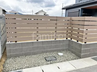 ブロック塀 （化粧ブロック） 東洋工業 トーヨーイース ワン  人工木・樹脂 フェンス（木調） F＆F ニコボード 目隠し 木調・ラティス 樹脂