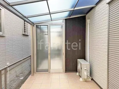 １階テラス屋根 （雨除け） YKKAP ソラリアF フラット屋根 スタンダード 壁付