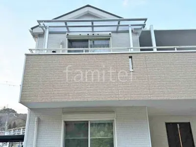 ２階ベランダ屋根  LIXIL スピーネF フラット屋根 スタンダード 壁付