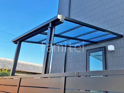 １階テラス屋根 （雨除け） LIXIL スピーネF フラット屋根 スタンダード 壁付