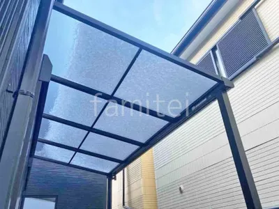 １階テラス屋根 （雨除け） YKKAP ソラリアF フラット屋根 スタンダード 壁付