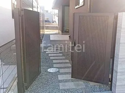 両開き 門扉 LIXIL AB TM2型 たて目隠し 