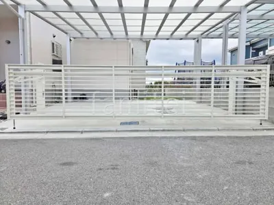 ２台ワイド 跳ね上げ門扉ゲート  LIXIL オーバードアS1型 